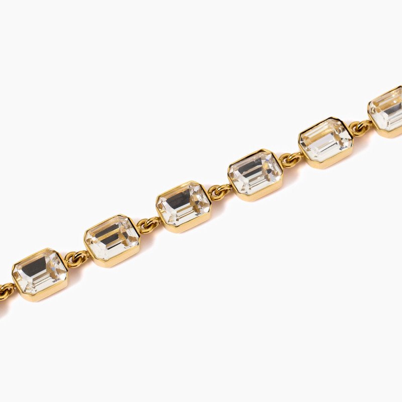 Bracciale dorato con cristalli bianchi - 831003