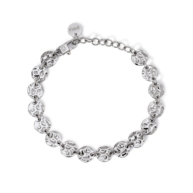 Bracciale con tondi effetto martellato - 831006