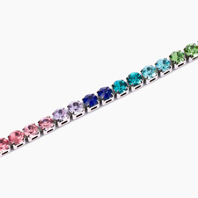 Bracciale tennis cristalli multicolor - 831024