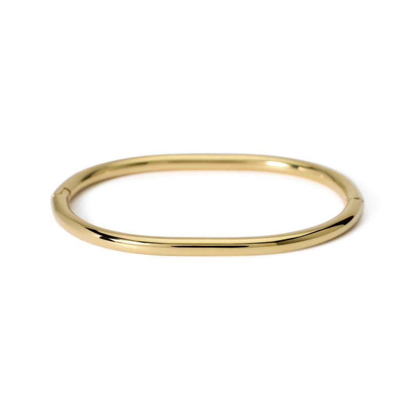 Bracciale rigido in acciaio dorato - 831037