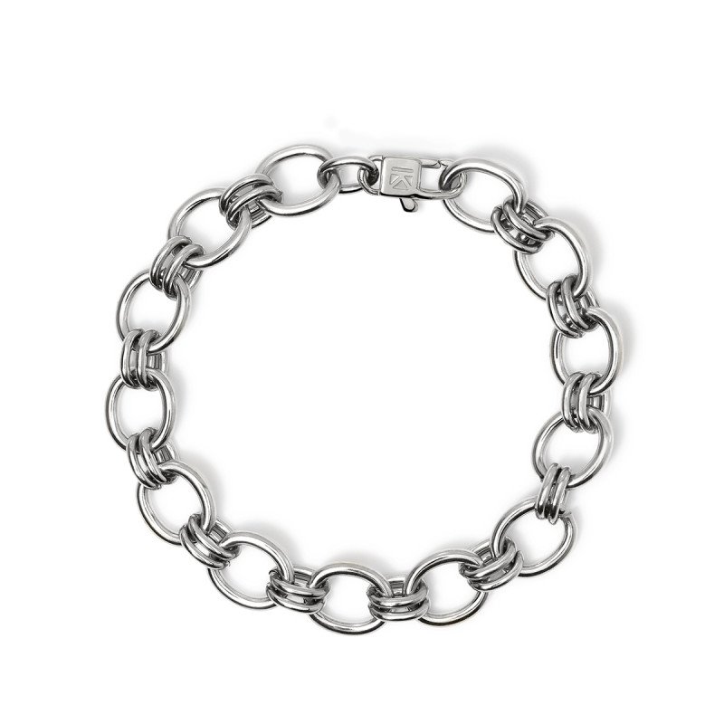 Bracciale in acciaio con catena larga - 831041