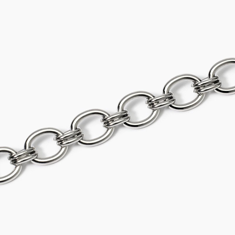 Bracciale in acciaio con catena larga - 831041