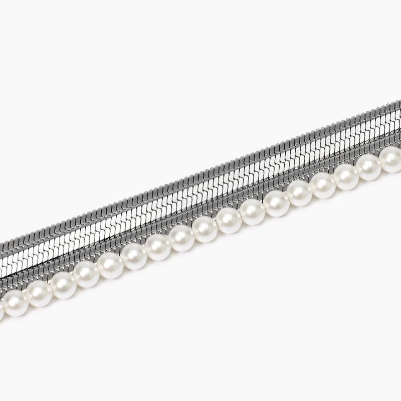 Bracciale con catena e perle conchiglia - 831045