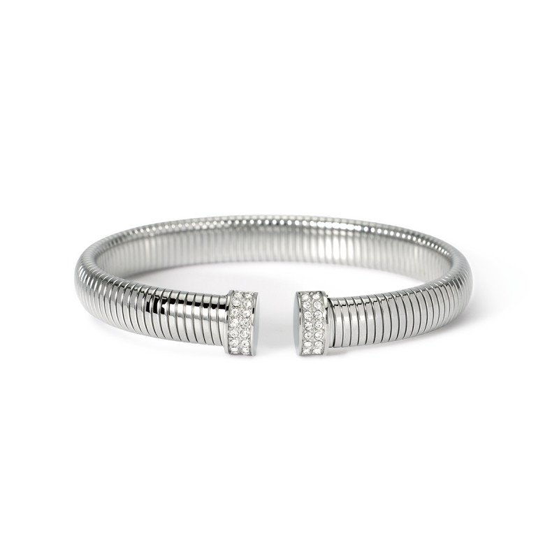 Bracciale tubogas con cristalli bianchi - 831053