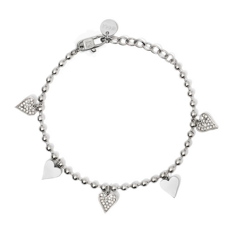 Bracciale con ciondoli cuore - 831055