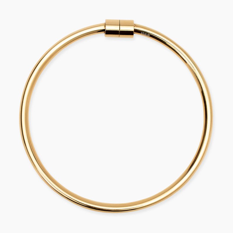 Bracciale bangle in acciaio dorato - 831077