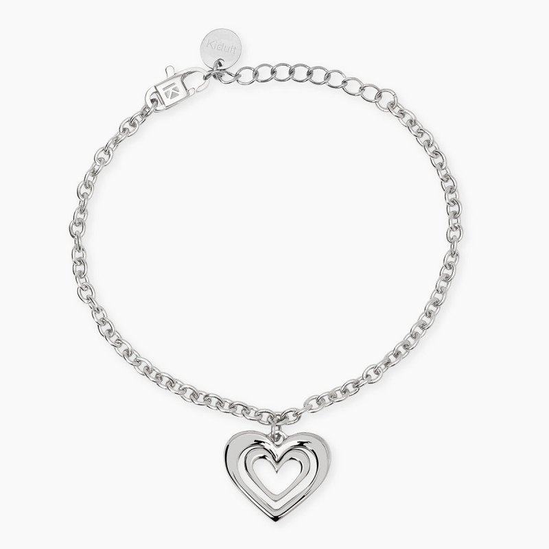 Bracciale regolabile con ciondolo cuore - 831079