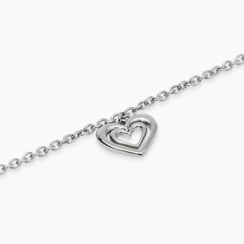 Bracciale regolabile con ciondolo cuore - 831079