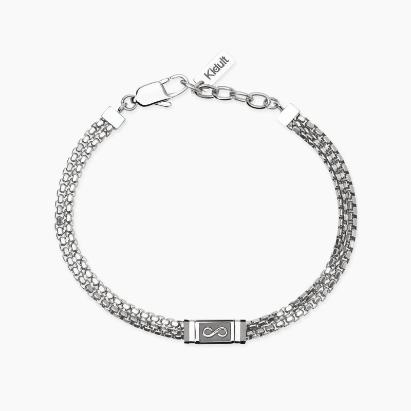 Bracciale con catene e infinito - 831091