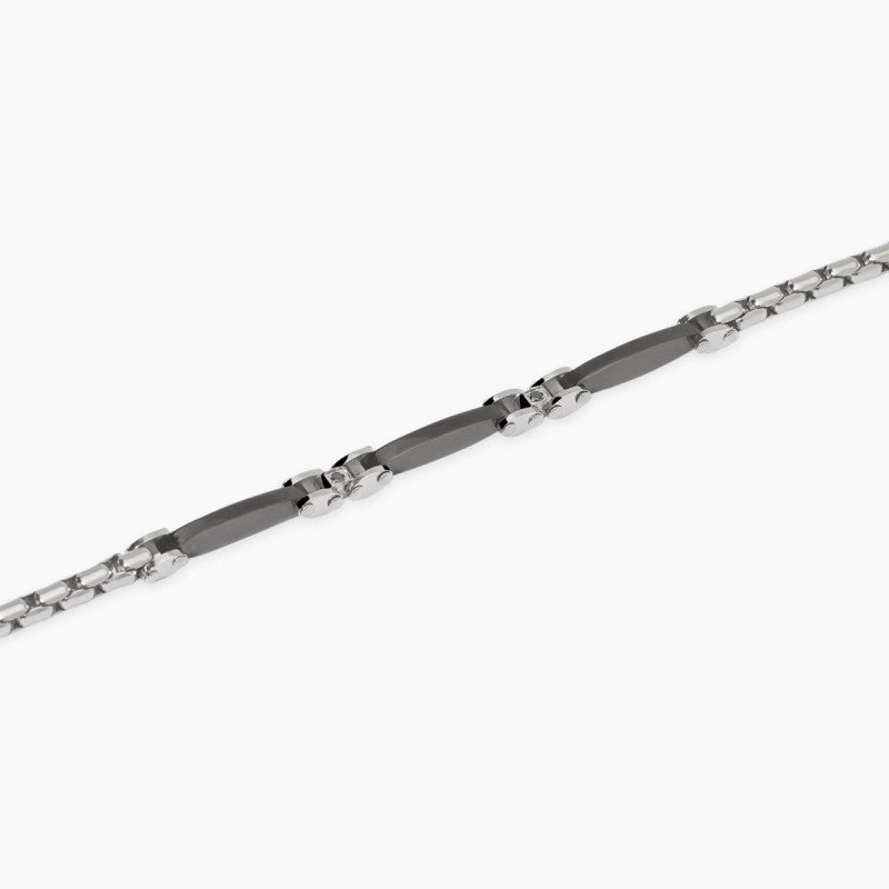 Bracciale regolabile con elementi neri - 831092
