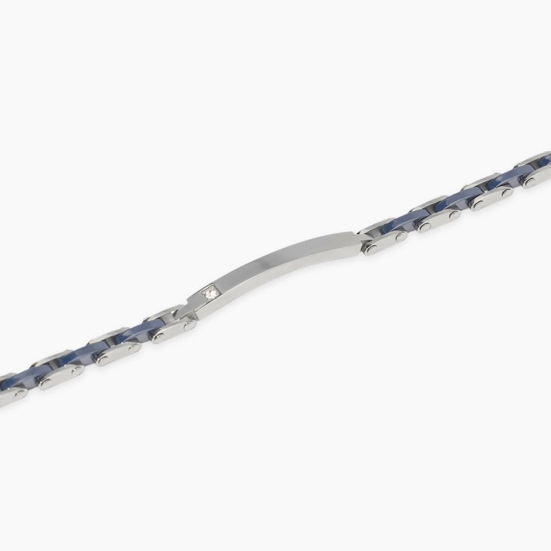 Bracciale con piastra e inserti in ceramica - 831096