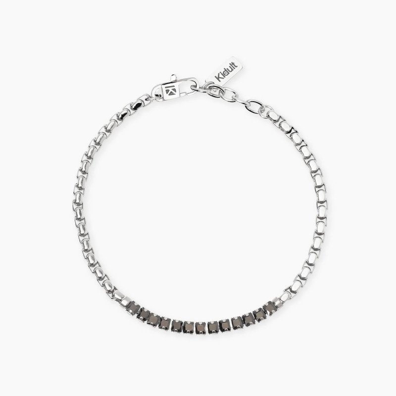 Bracciale con catena veneta e cristalli - 831098