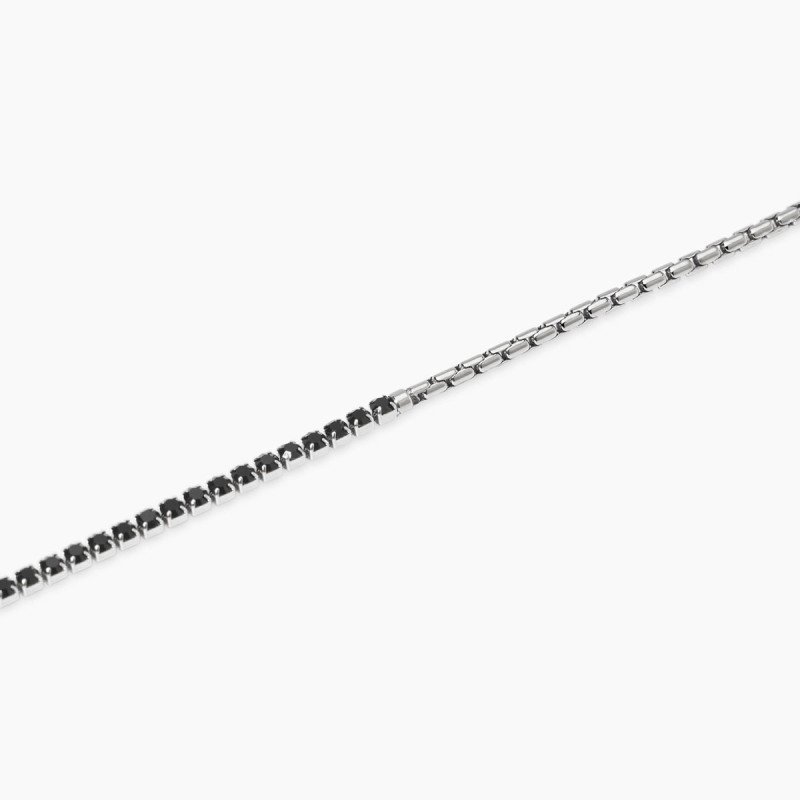 Bracciale con catena veneta e cristalli - 831099