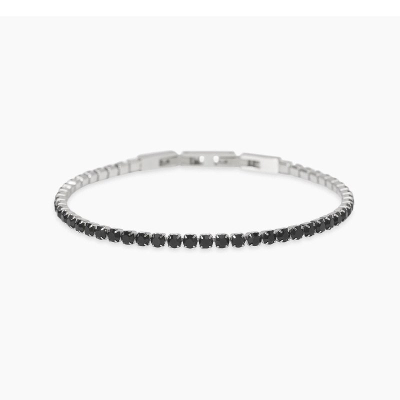 Bracciale tennis con zirconi neri - 831109