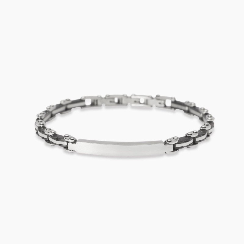 Bracciale con piastra e inserti in gunmetal - 831112