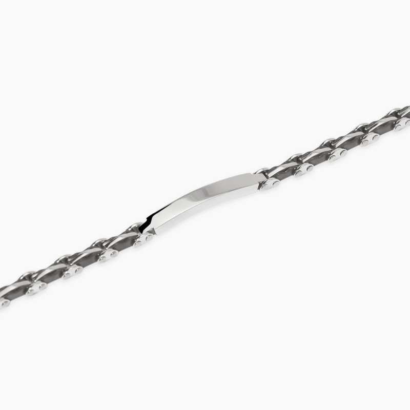 Bracciale con piastra e inserti in gunmetal - 831112