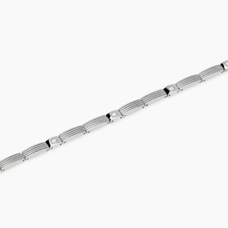 Bracciale in acciaio 316L PVD gunmetal - 831113