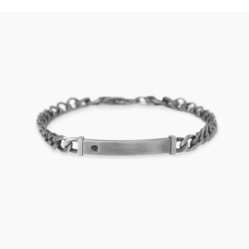 Bracciale in acciaio con piastra centrale - 831119