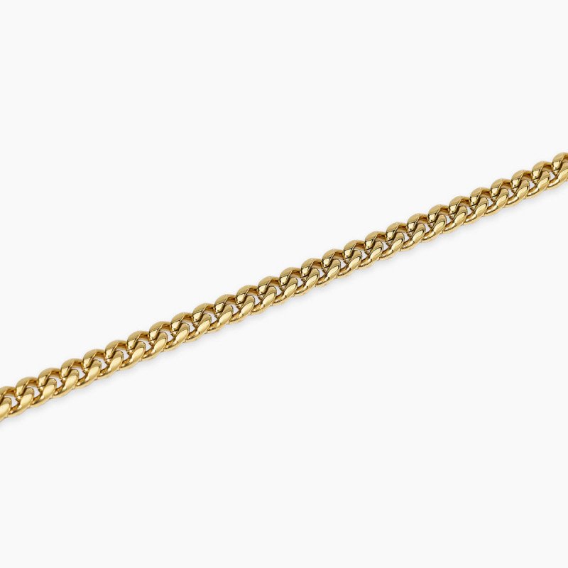 Bracciale dorato con catena groumette - 831144