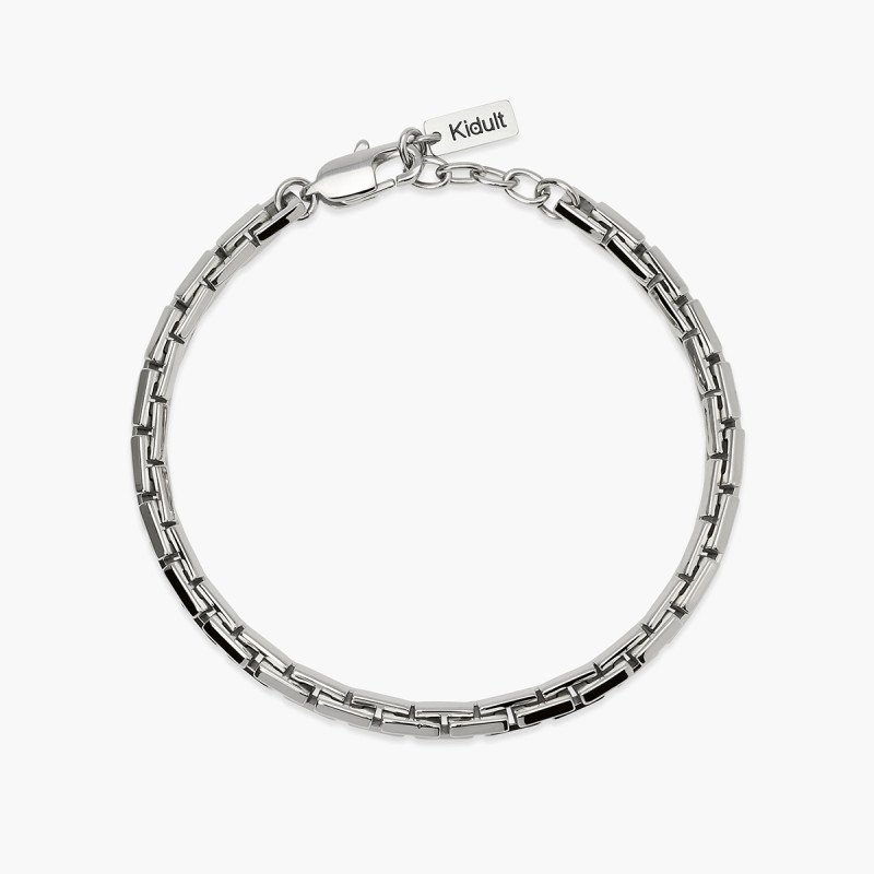 Bracciale in acciaio con catena cardano - 831168