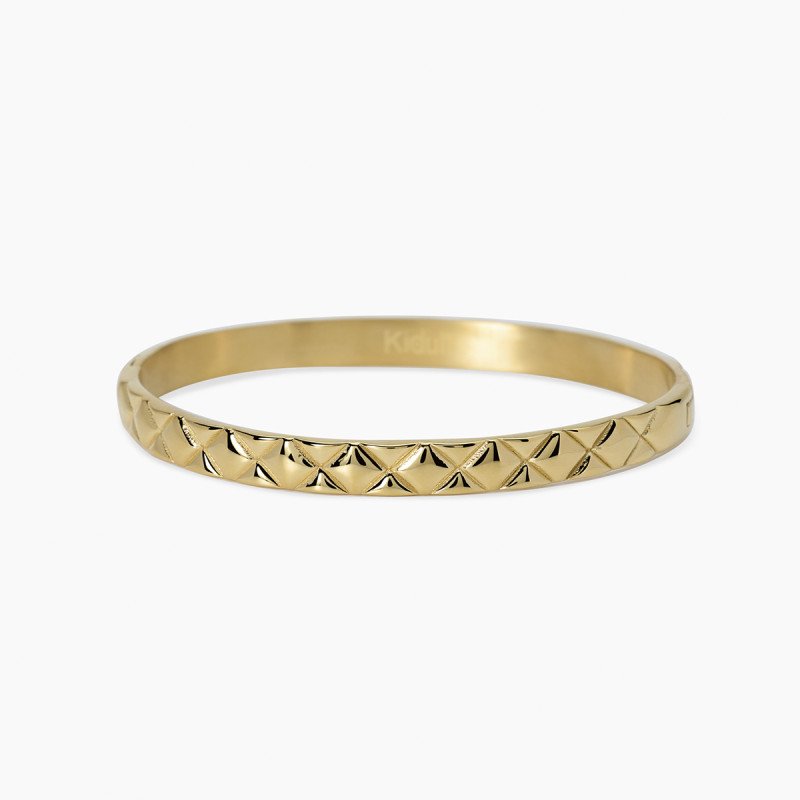 Bracciale bangle matelassé in dorato - 831213