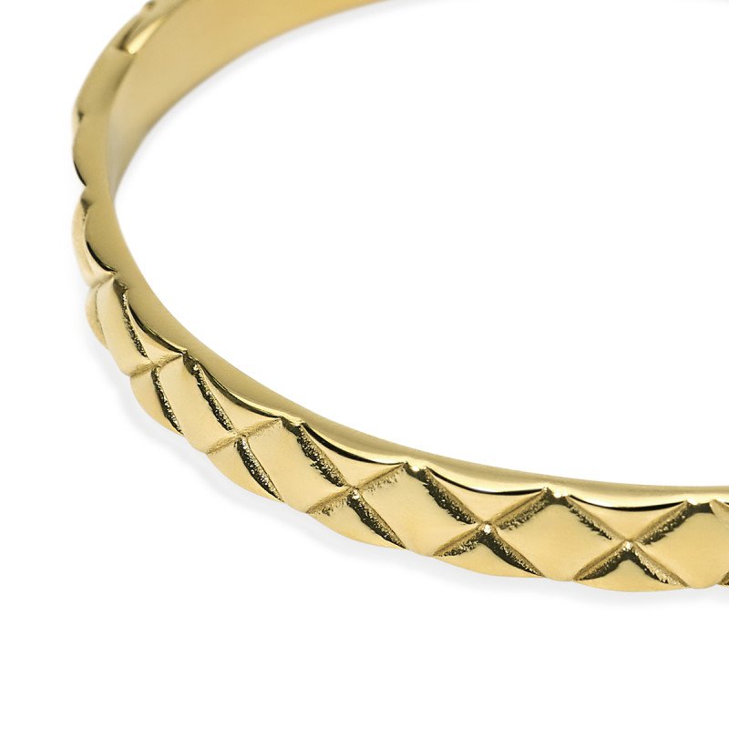 Bracciale bangle matelassé in dorato - 831213