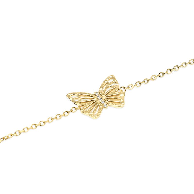 Bracciale dorato con farfalla - 831220