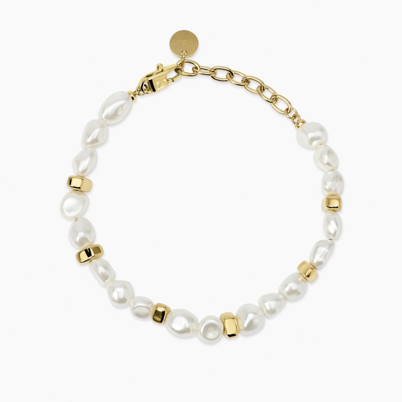 Bracciale dorato con perle conchiglia - 831230