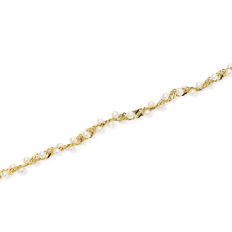 Bracciale dorato con perle conchiglia - 831255