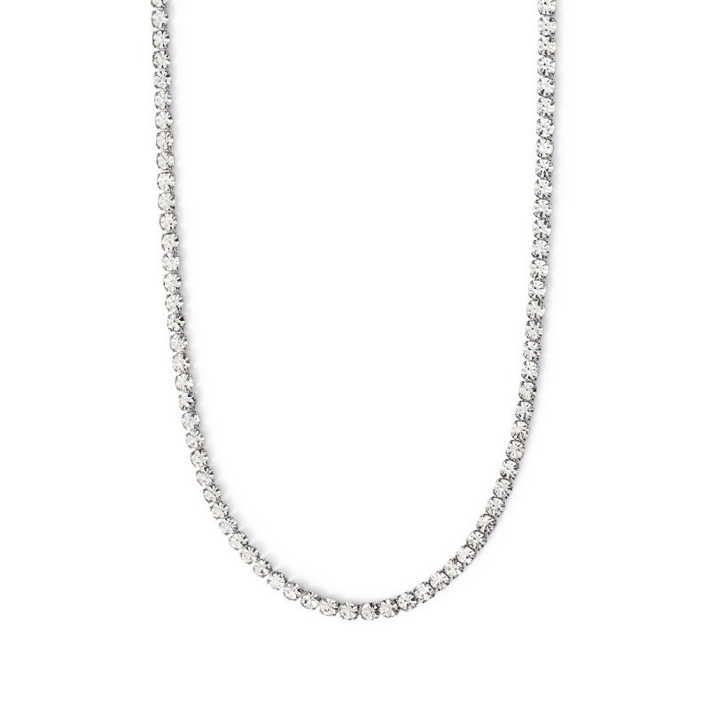 Girocollo regolabile cristalli bianchi - 851016