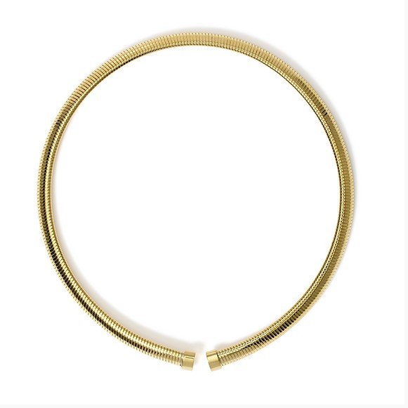 Girocollo tubogas in acciaio dorato - 851031