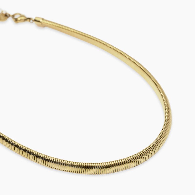 Girocollo dorato con catena tubogas - 851059