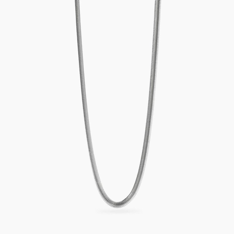 Collana con catena snake in acciaio - 851072