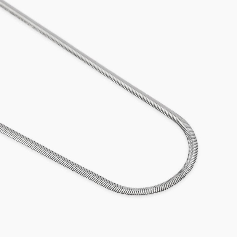 Collana con catena snake in acciaio - 851072