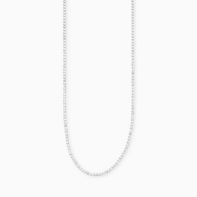 Collana con tennis cristalli bianchi - 851079