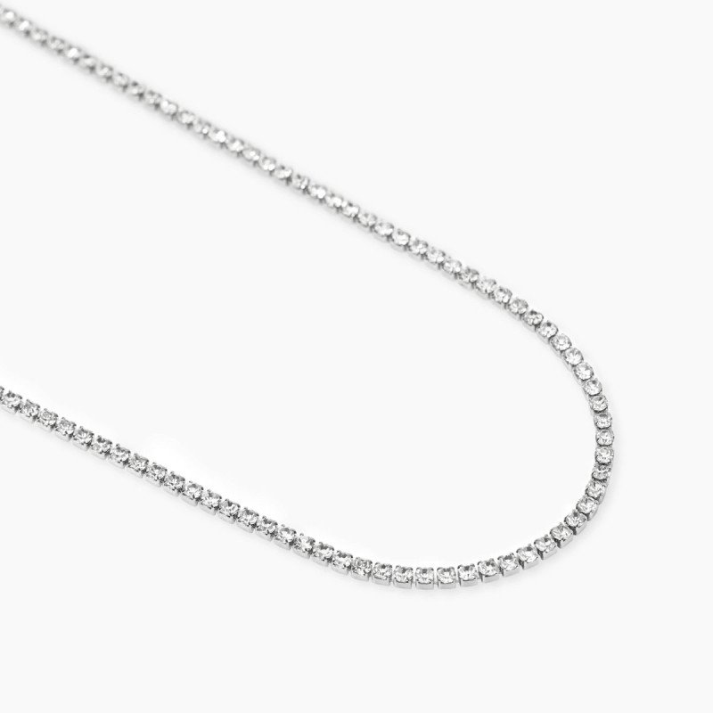 Collana con tennis cristalli bianchi - 851079