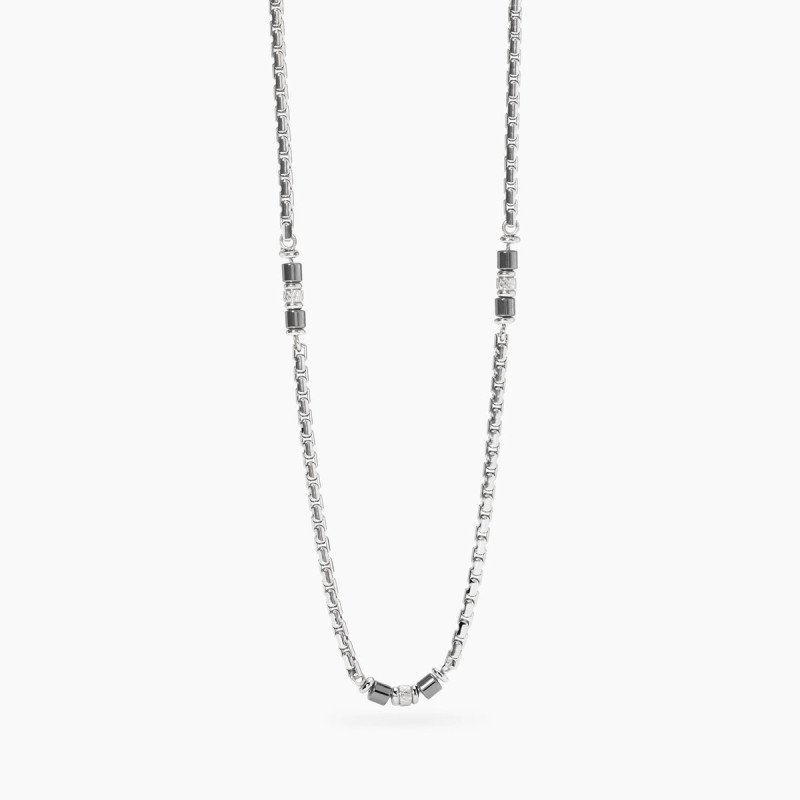 Collana in acciaio 316L ematite - 851082