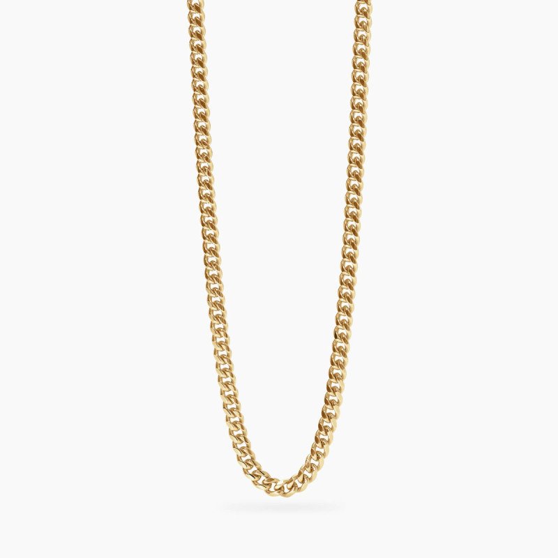 Collana dorata con catena groumette - 851083