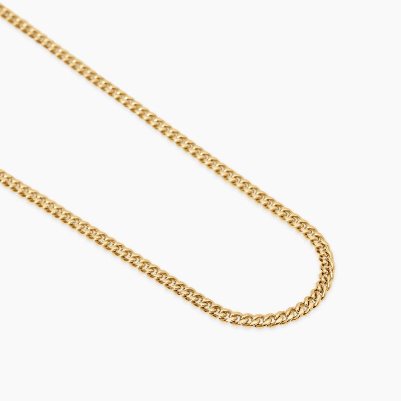 Collana dorata con catena groumette - 851083