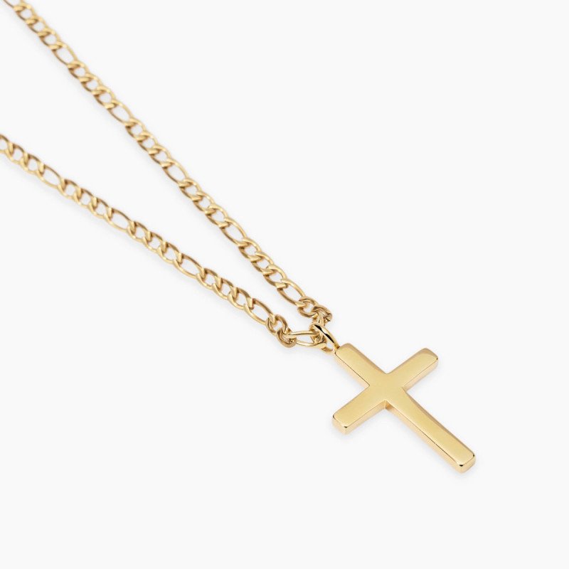 Collana dorata con croce - 851085