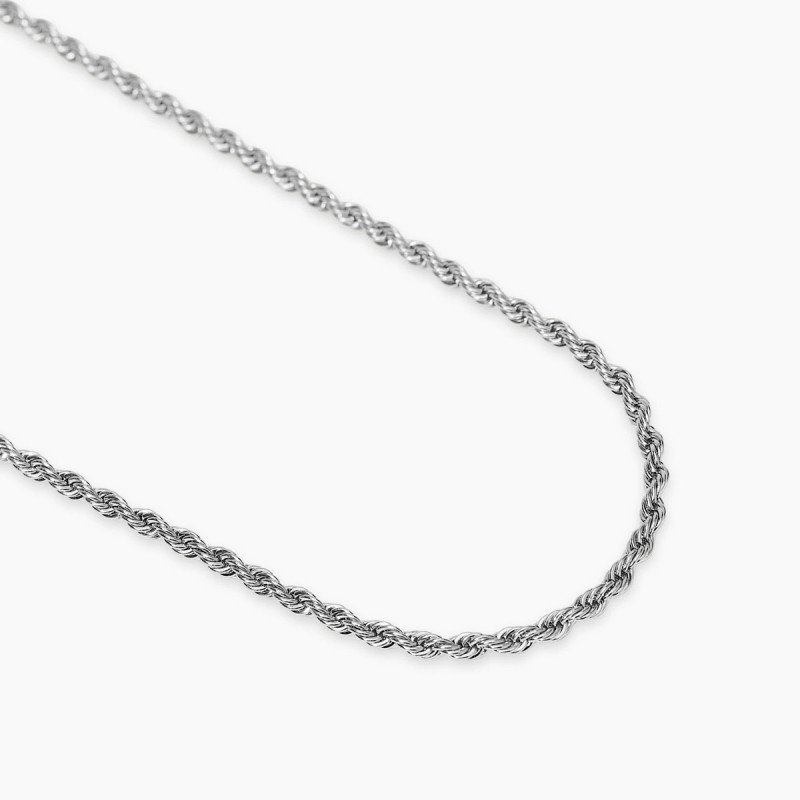 Collana con catena corda in acciaio - 851087