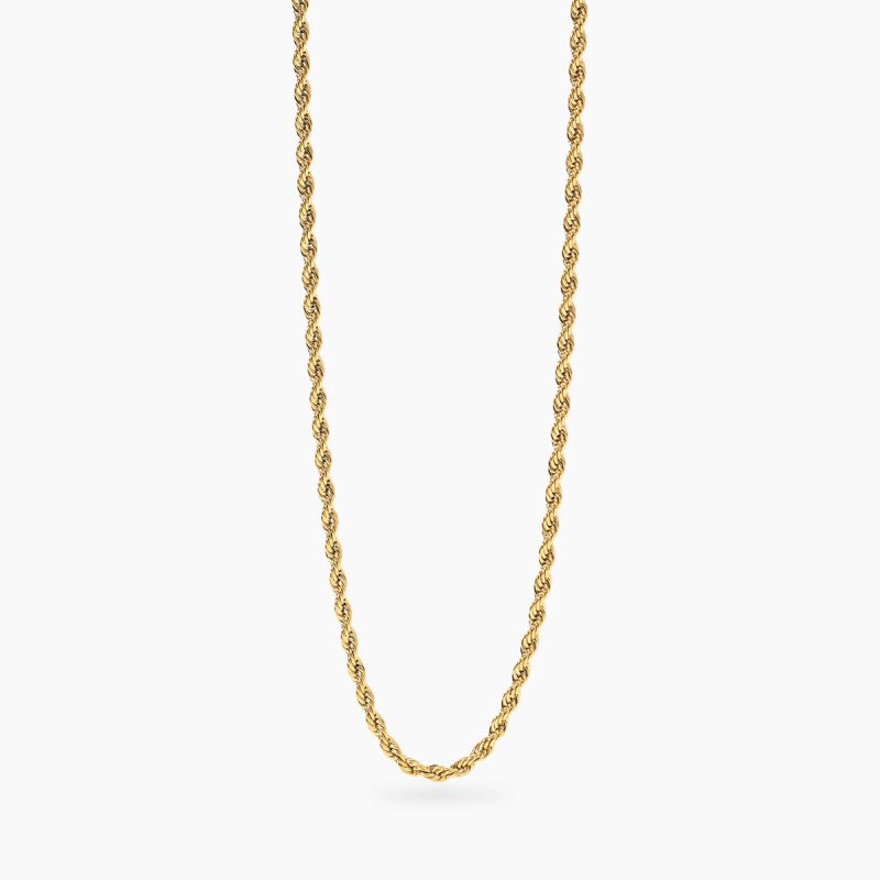 Collana dorata con catena corda - 851088