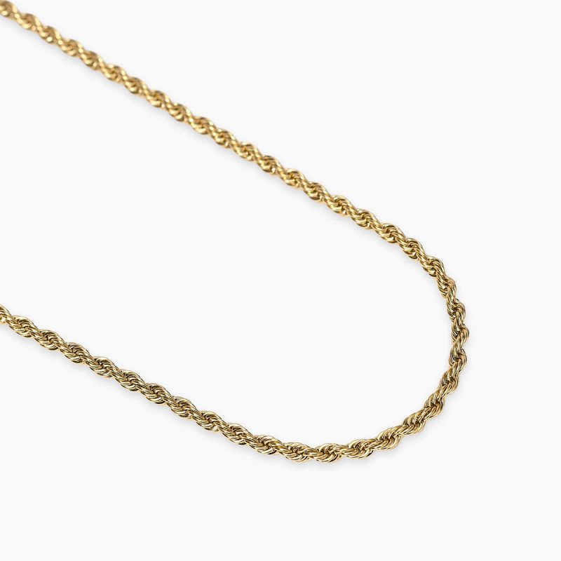 Collana dorata con catena corda - 851088