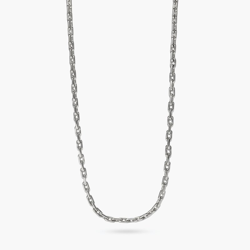 Collana con maglie allungate in acciaio - 851112