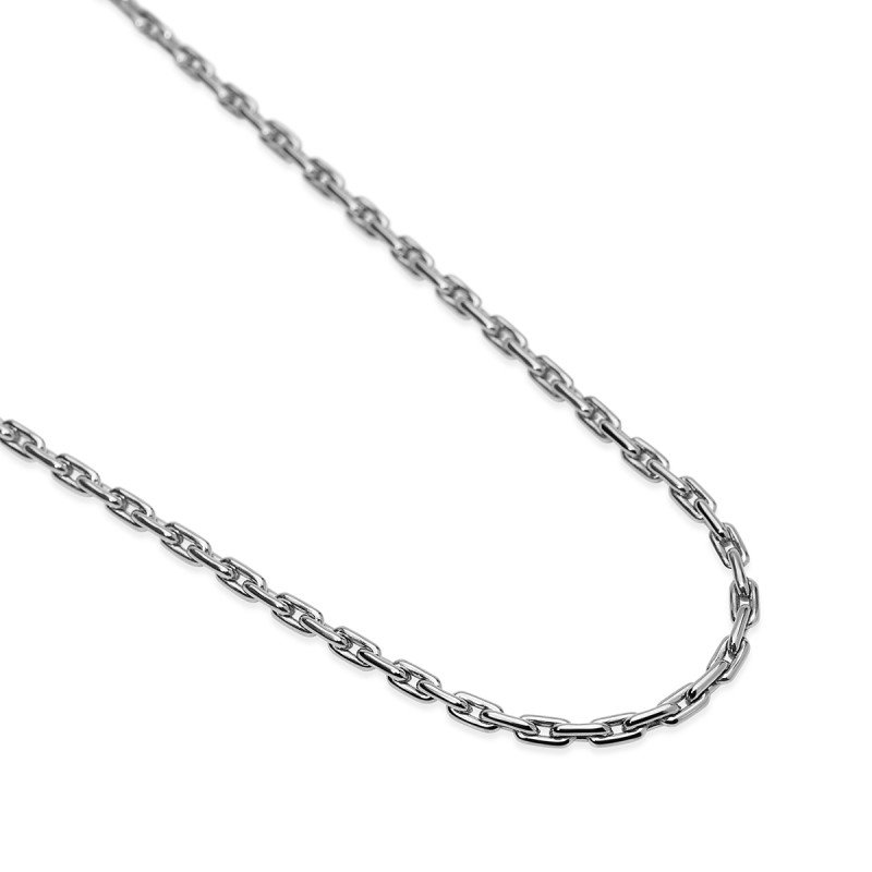 Collana con maglie allungate in acciaio - 851112