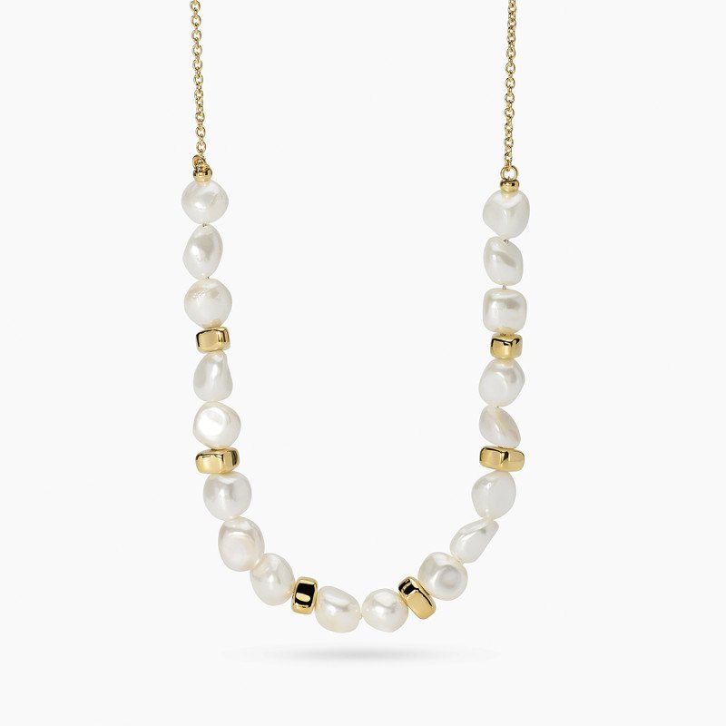 Girocollo dorato con perle conchiglia - 851127