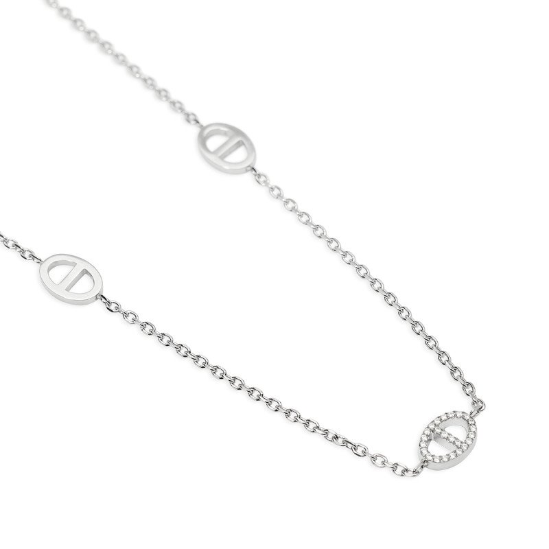 Collana con staffe in cristalli - 851131