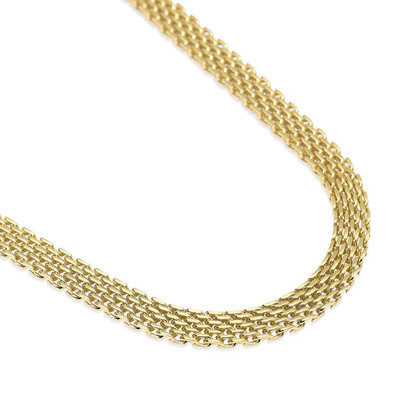 Girocollo regolabile con catena mesh - 851142