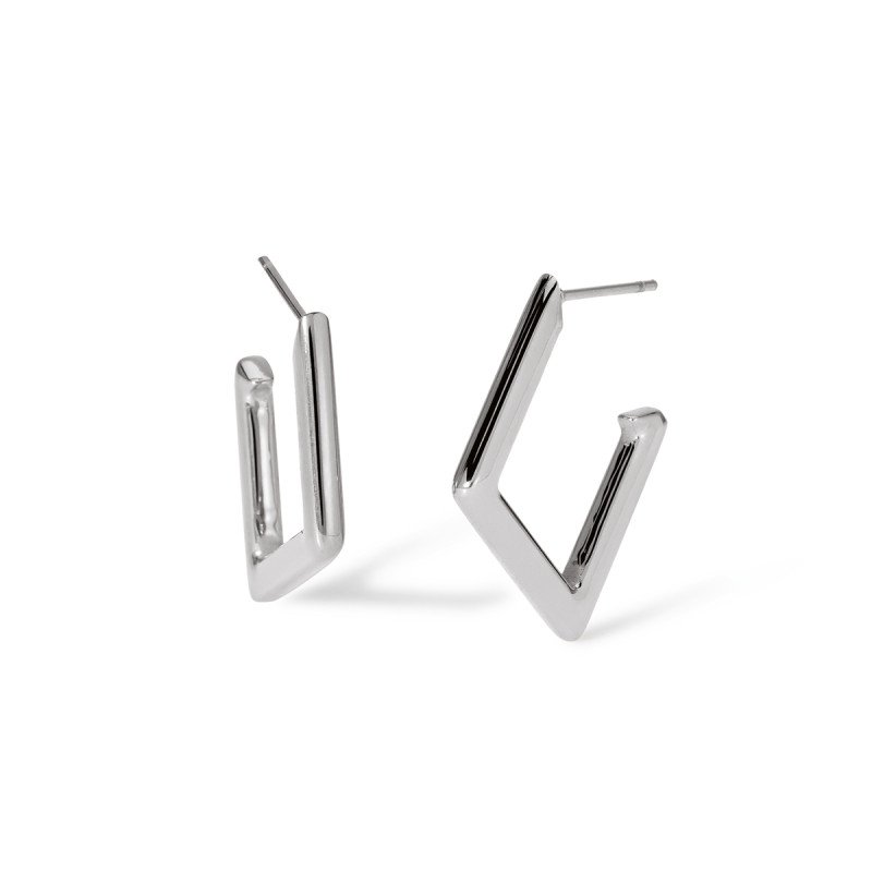 Orecchini a rombo in acciaio - 861046