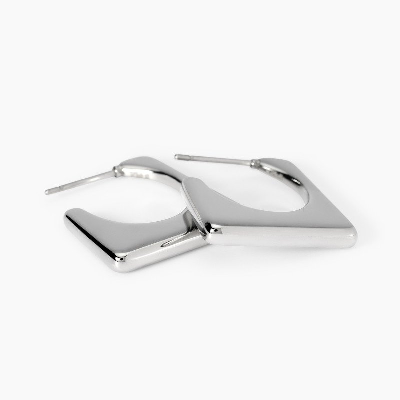 Orecchini a lobo in acciaio - 861048